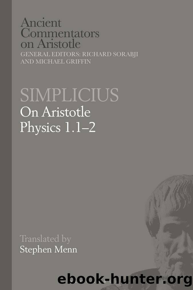 Simplicius: On Aristotle Physics 1.12 by Stephen Menn
