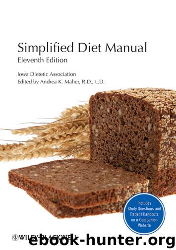 Simplified Diet Manual by Maher Andrea K