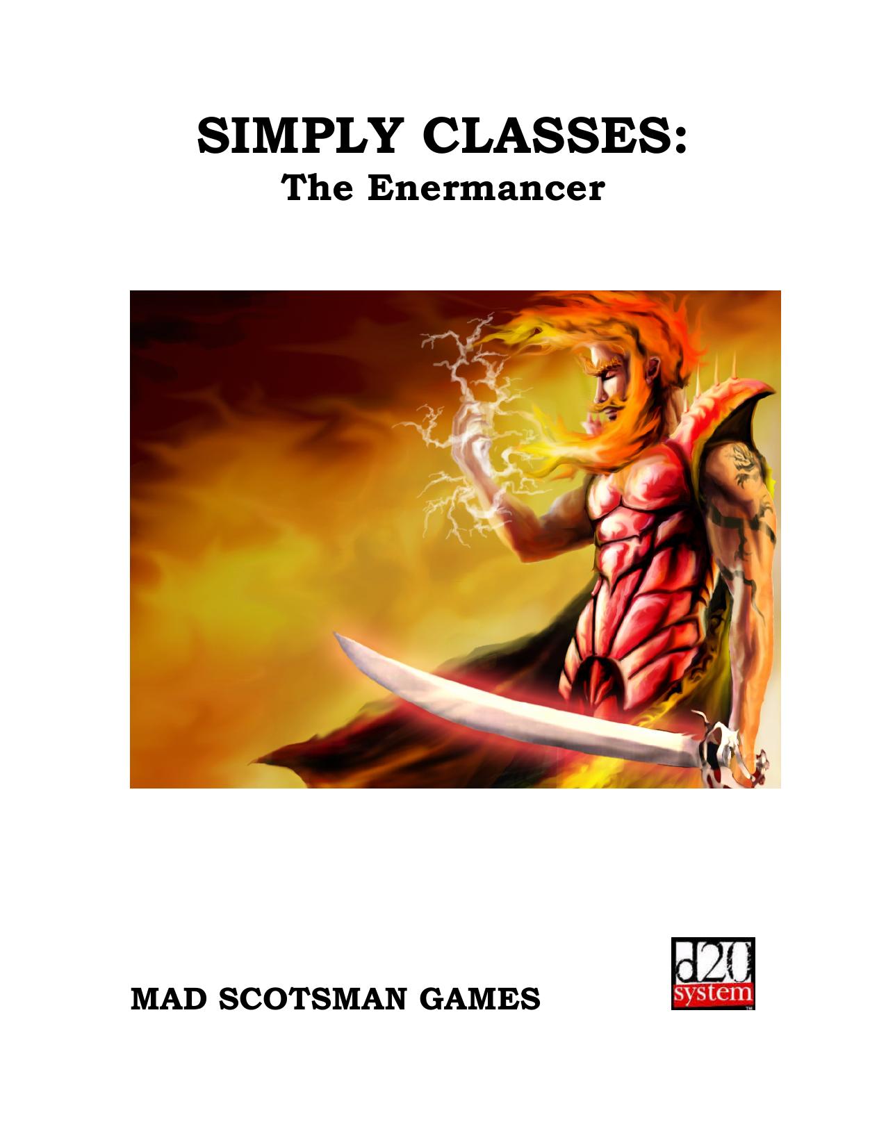 Simply Classes: The Enermancer by Mad Scotsman Games