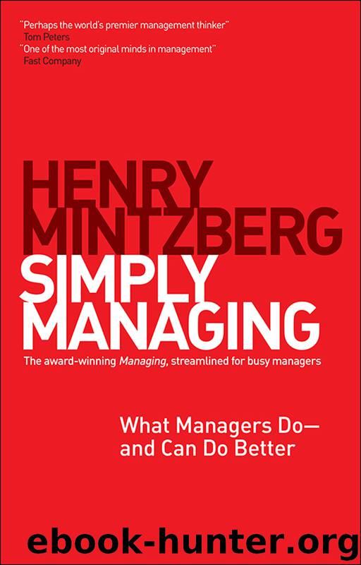 Simply Managing by Henry Mintzberg
