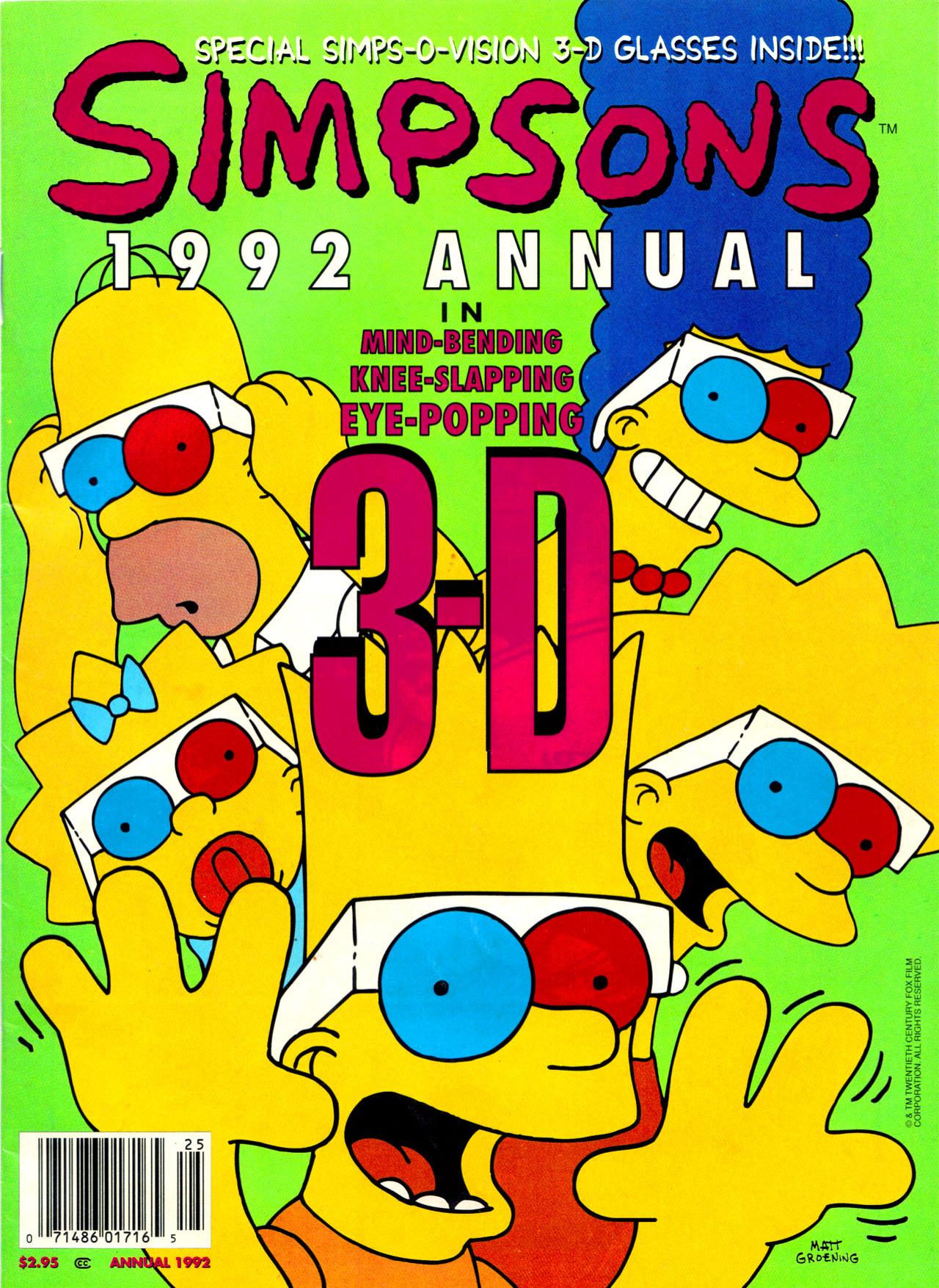 Simpsons Illustrated 3D Annual 01 by Unknown