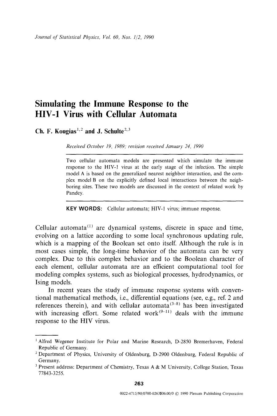 Simulating the immune response to the HIV-1 virus with cellular automata by Unknown