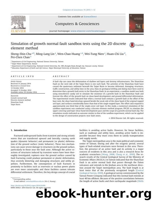 Simulation of growth normal fault sandbox tests using the 2D discrete element method by Sheng-Shin Chu & Ming-Lang Lin & Wen-Chao Huang & Wei-Tung Nien & Huan-Chi Liu & Pei-Chen Chan