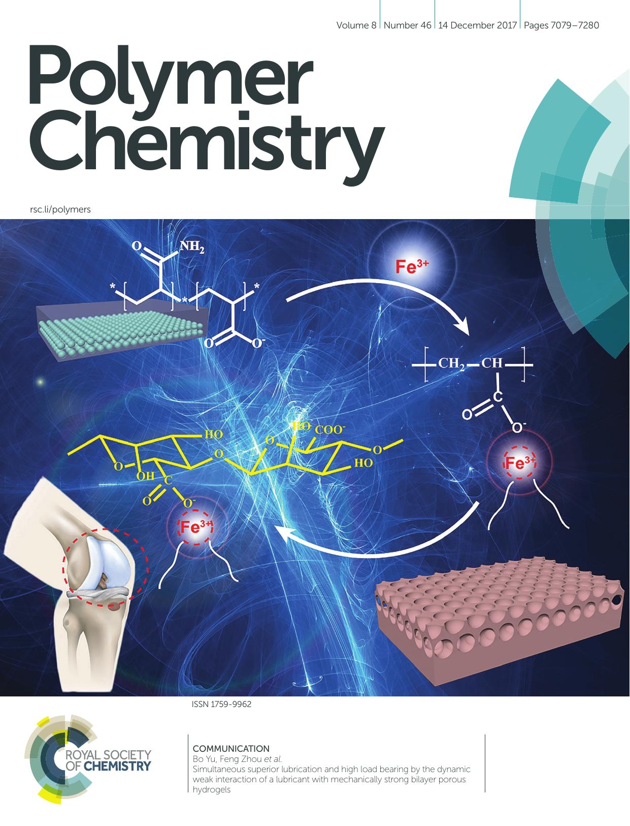 Simultaneous superior lubrication and high load bearing by the dynamic weak interaction of a lubricant with mechanically strong bilayer porous hydrogels by Ran Zhang Peng Lin Wufang Yang Meirong Cai Bo Yu Feng Zhou