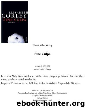 Sine Culpa by Elizabeth Corley
