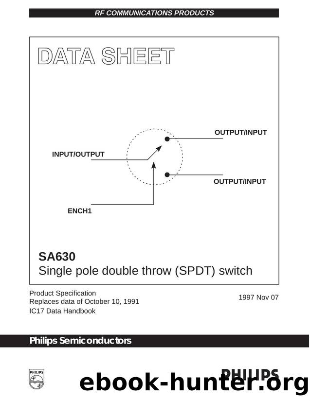 Single pole double throw (SPDT) switch by Philips Semiconductors