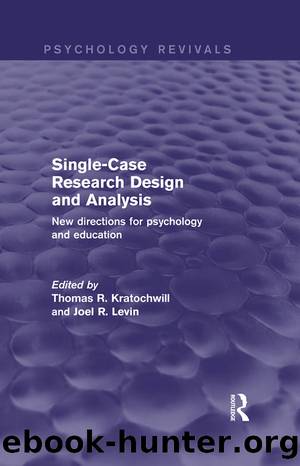 Single-Case Research Design and Analysis by Unknown
