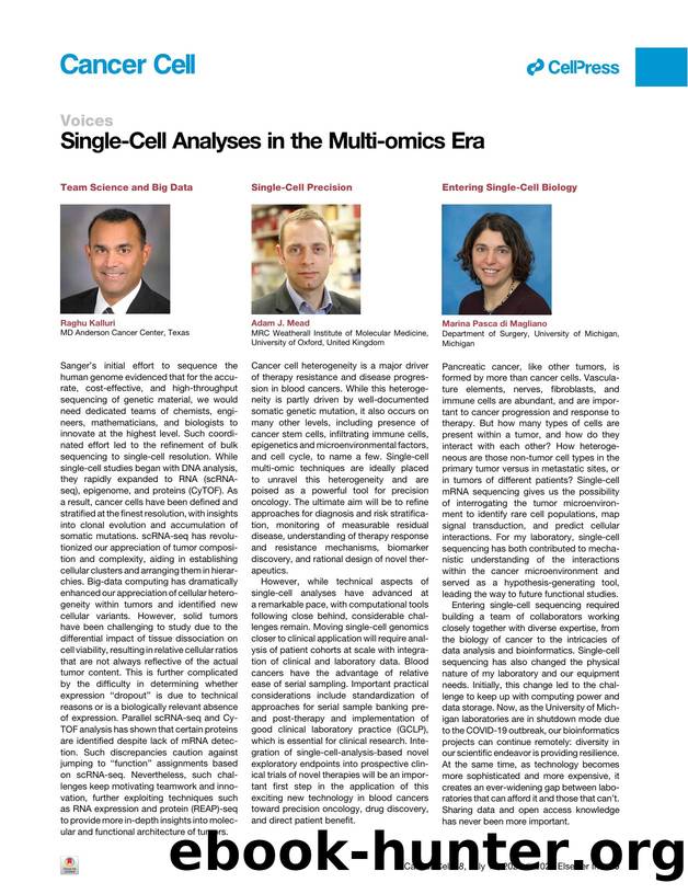 Single-Cell Analyses in the Multi-omics Era by Unknown
