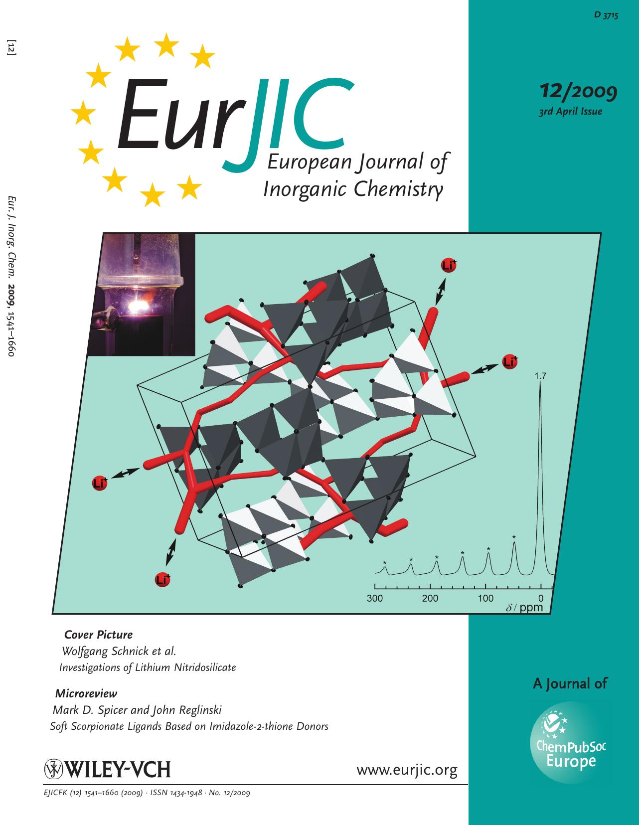 Single-Crystal Structure Determination and Solid-State NMR Investigations of Lithium Nitridosilicate Li2SiN2 Synthesized by a Precursor Approach Employing Amorphous "Si(CN2)2" (Eur by Unknown