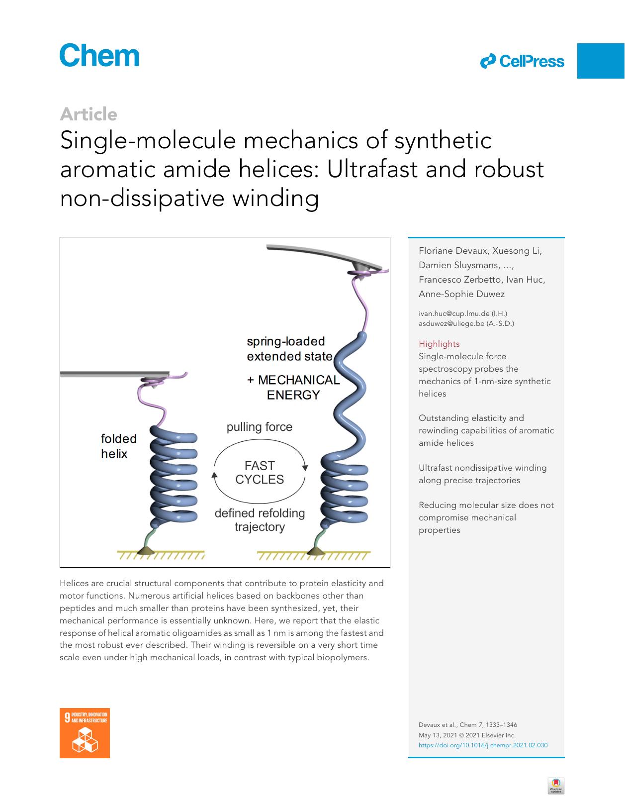 Single-molecule mechanics of synthetic aromatic amide helices: Ultrafast and robust non-dissipative winding by unknow