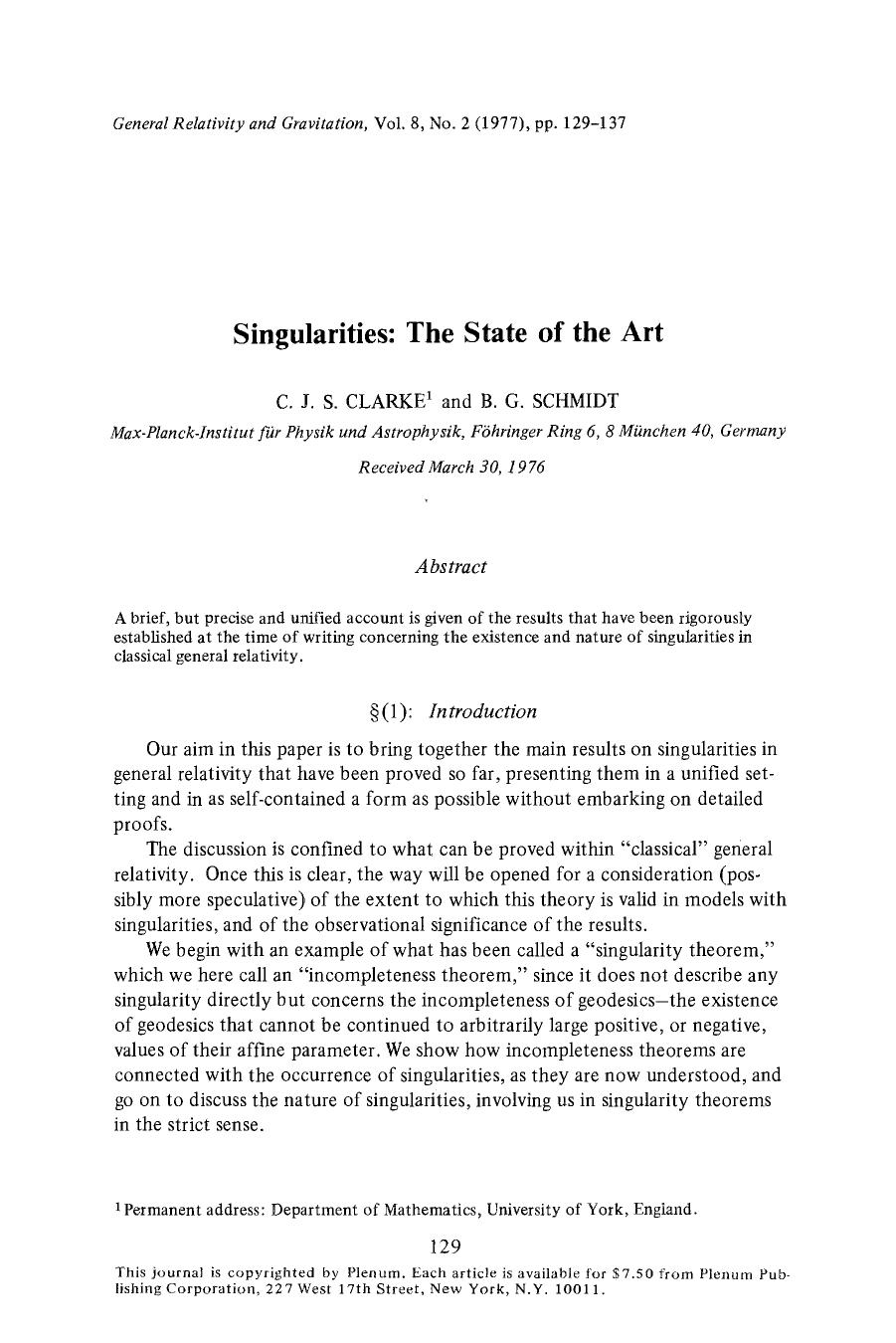 Singularities: The state of the art by Unknown