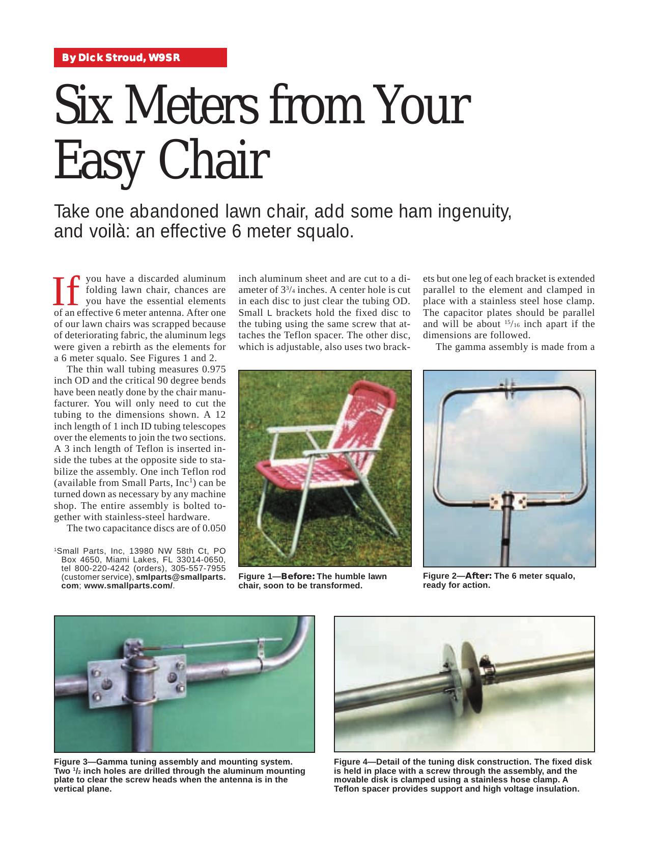 Six Meters from Your Easy Chair by W9SR