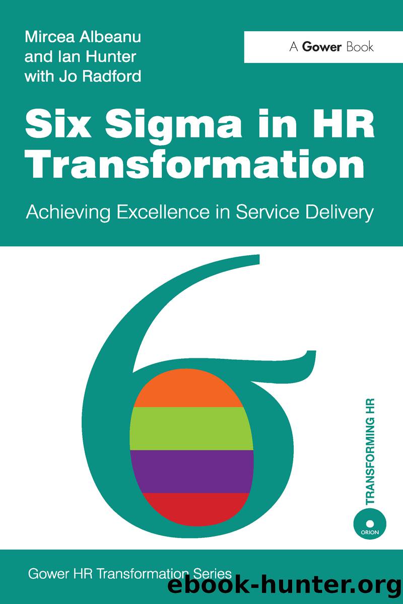 Six Sigma in HR Transformation by Albeanu Mircea;Hunter Ian;Albeanu Mr Mircea;Hunter Mr Ian;