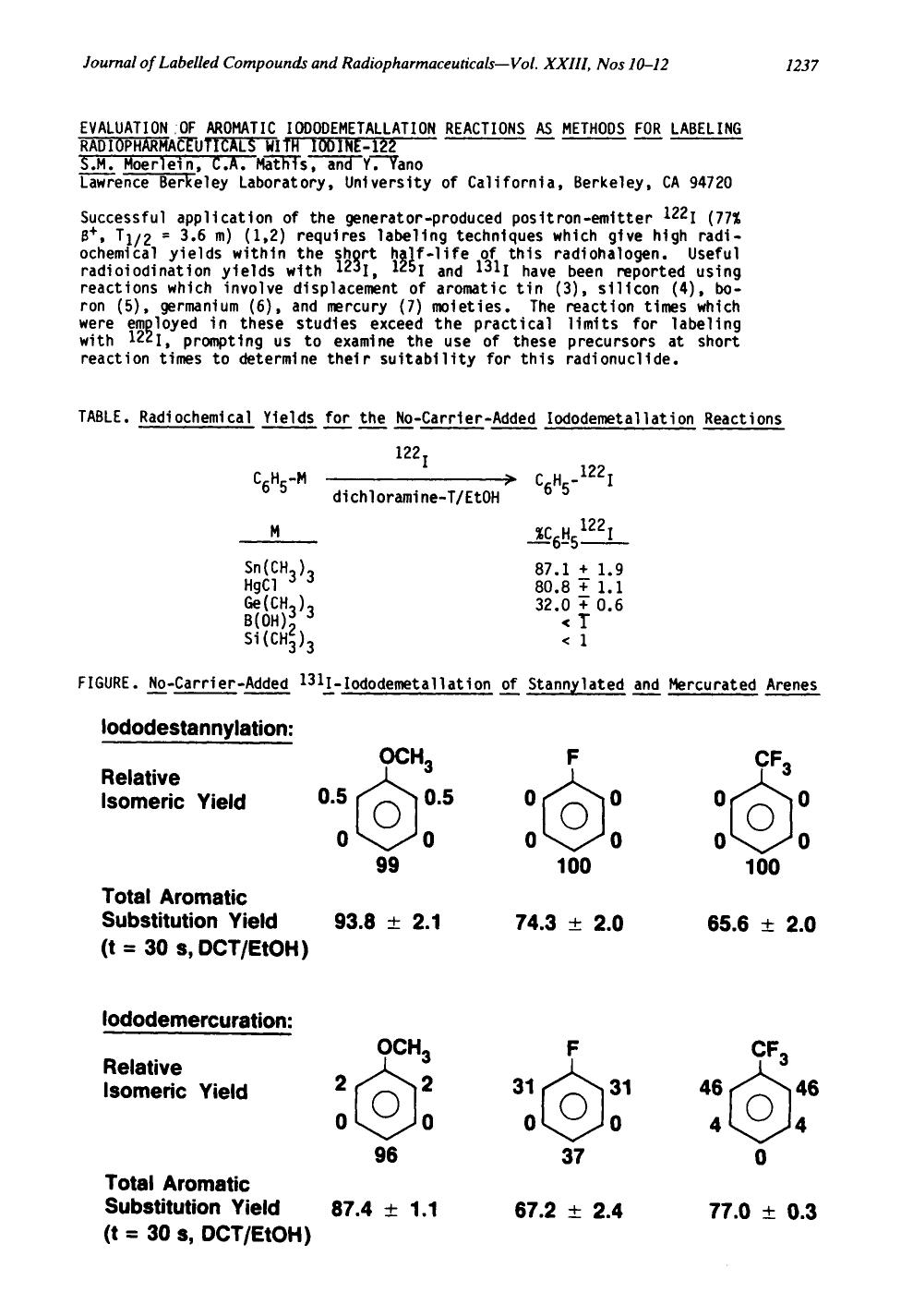 Sixth international symposium on radiopharmaceutical chemistry. Abstracts. Part III by Unknown