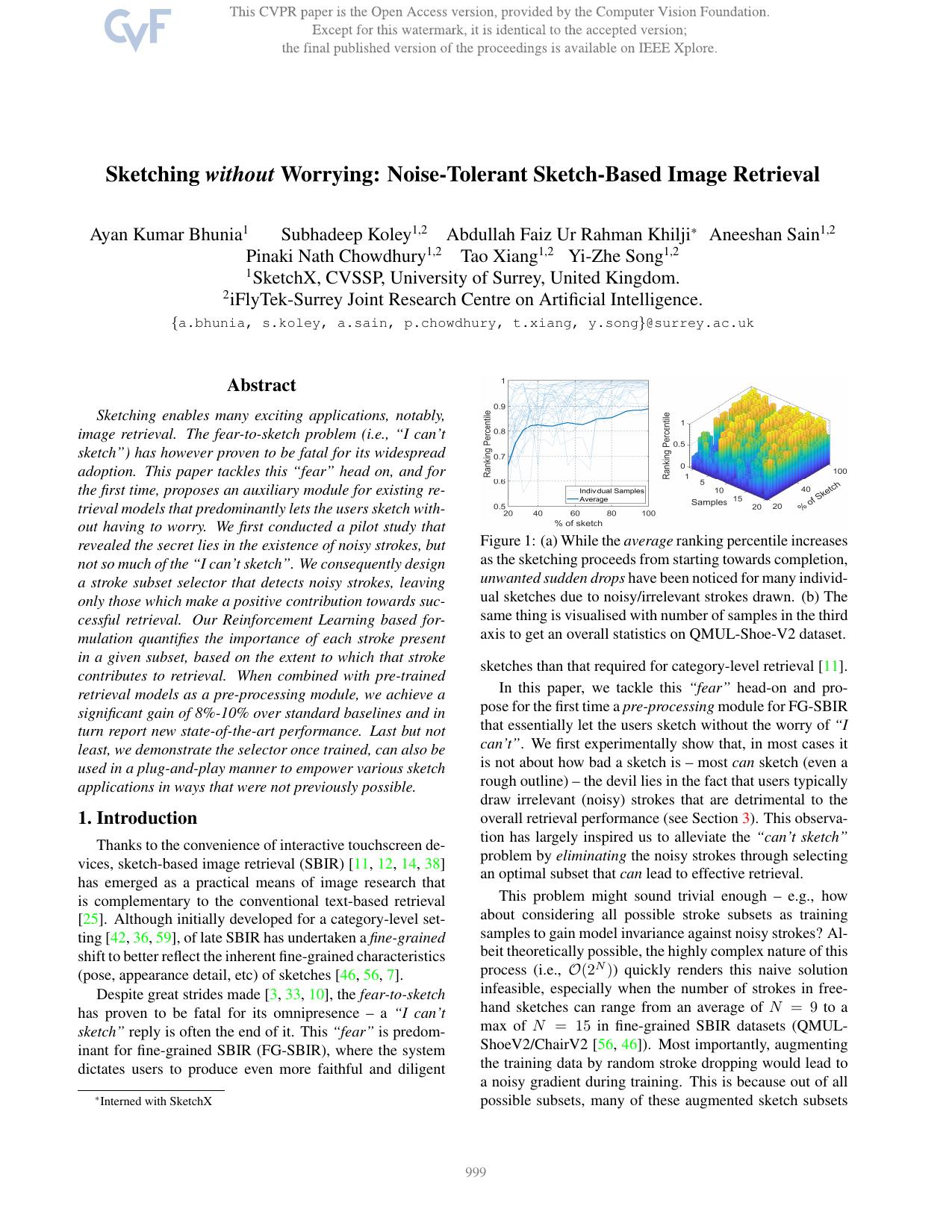 Sketching Without Worrying: Noise-Tolerant Sketch-Based Image Retrieval by unknow