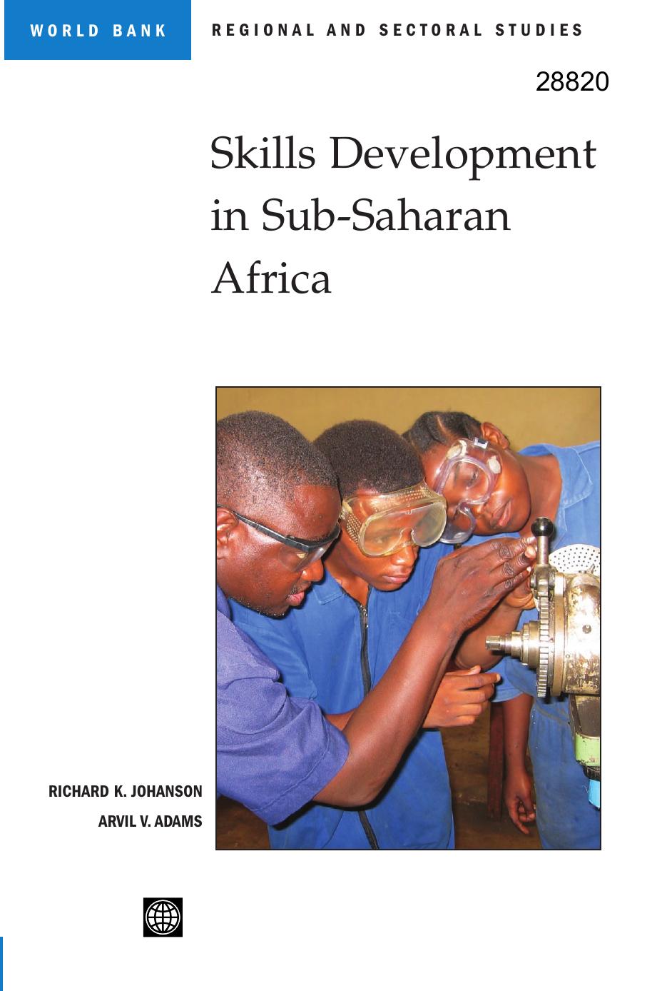 Skills Development in Sub-Saharan Africa by Johanson R.K. Adams A.V