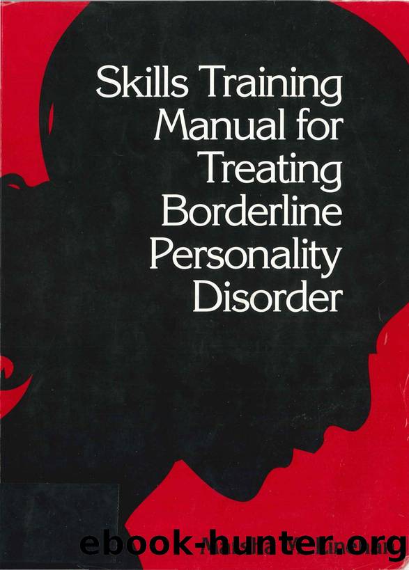 Skills Training Manual for Treating Borderline Personality Disorder by Marsha M. Linehan