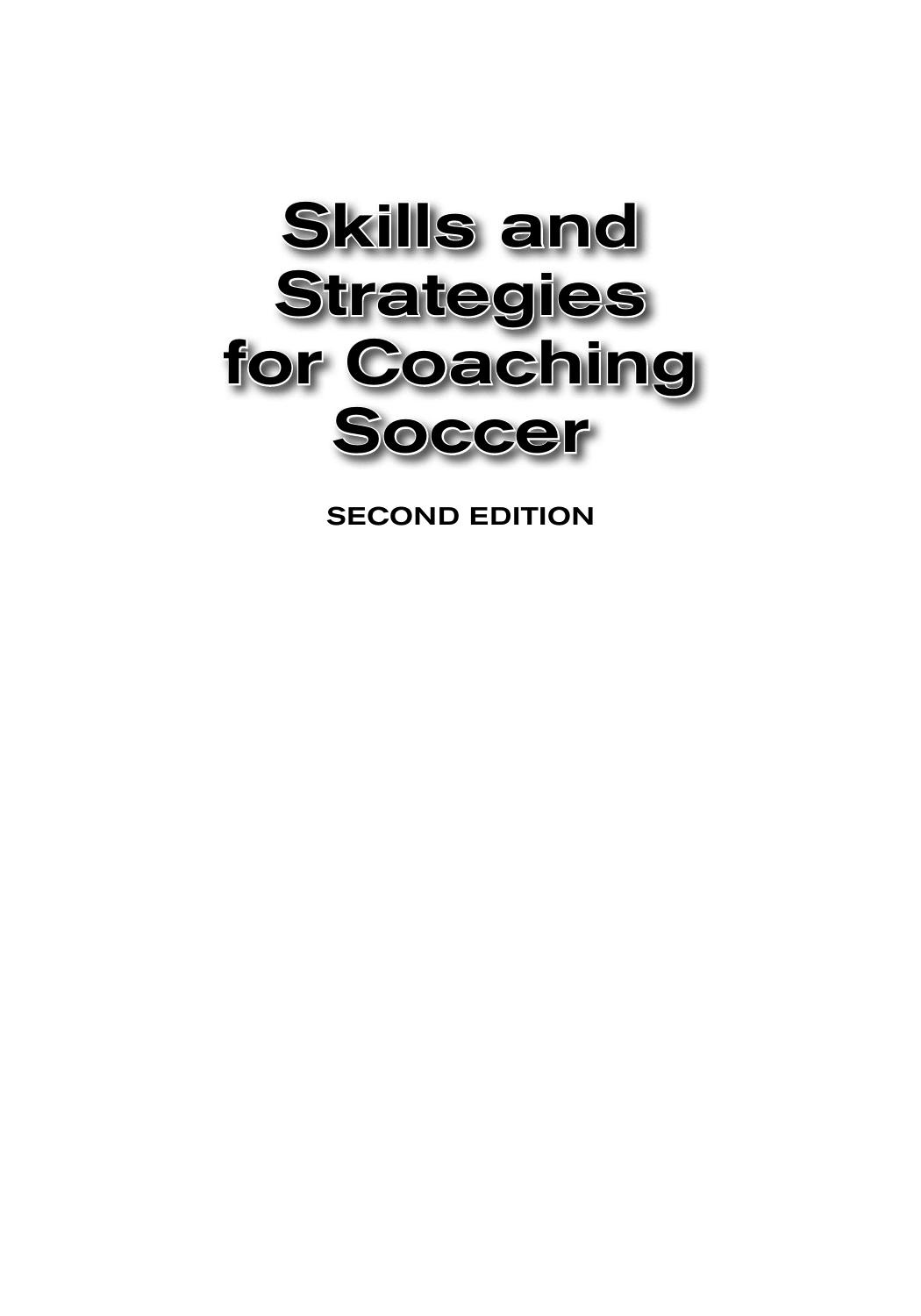 Skills and strategies for coaching soccer by Alan Hargreaves