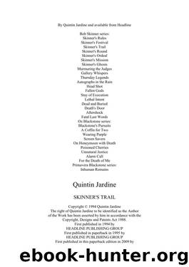 Skinner's Trail - Quintin Jardine by Quintin Jardine