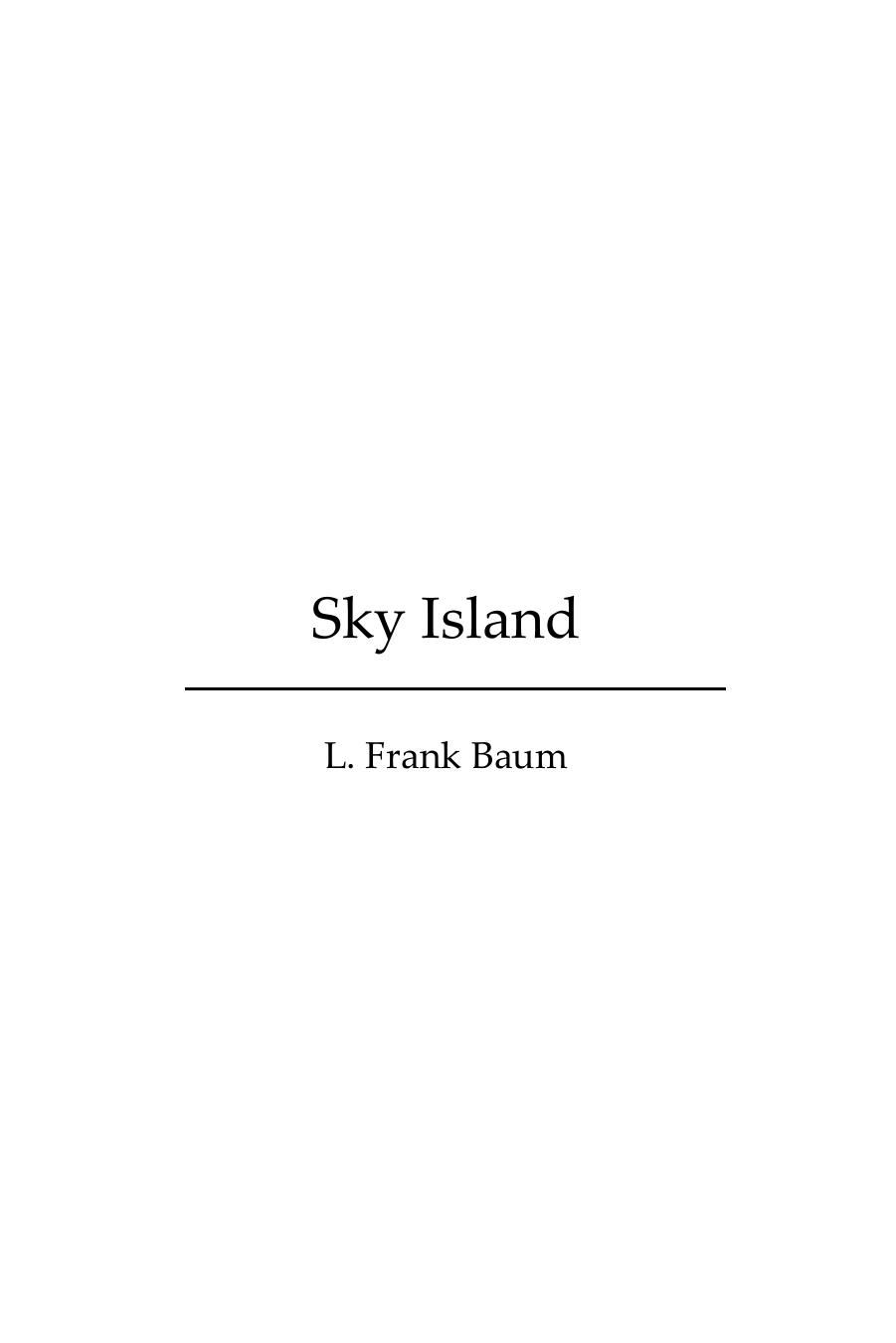 Sky Island by L. Frank Baum