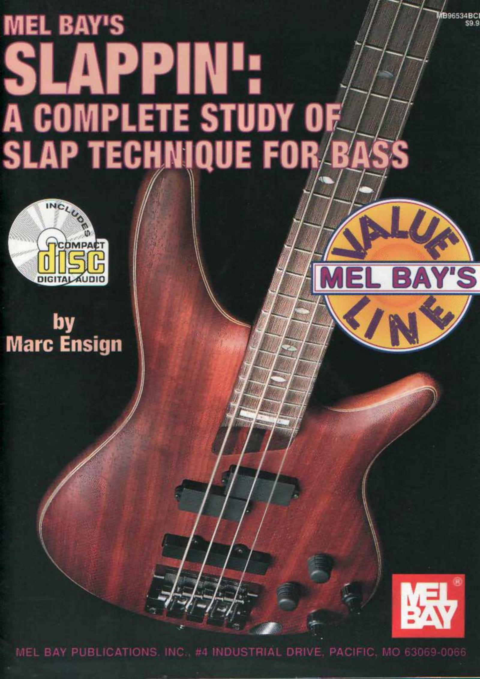 Slappin': A Complete Study of Slap Technique for Bass by Marc Ensign