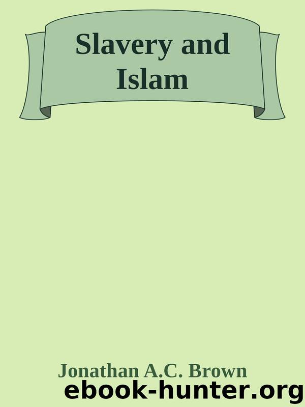Slavery and Islam by Jonathan A.C. Brown