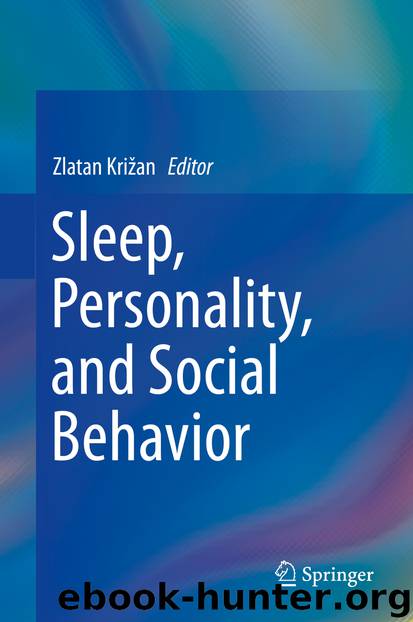 Sleep, Personality, and Social Behavior by Unknown