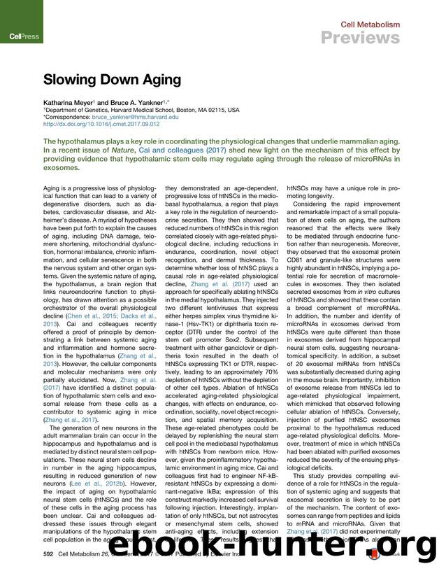 Slowing Down Aging by Katharina Meyer & Bruce A. Yankner