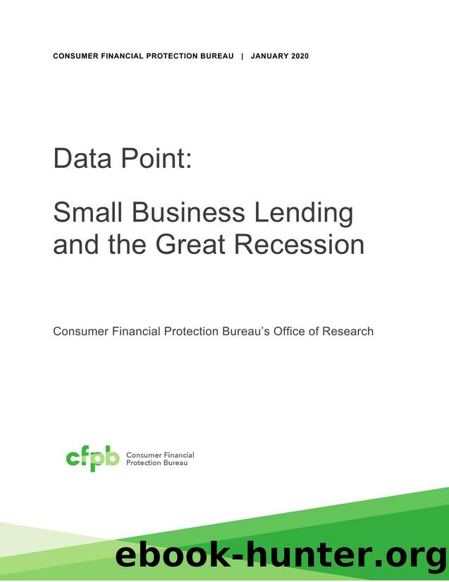 Small Business Lending and the Great Recession by CFPB