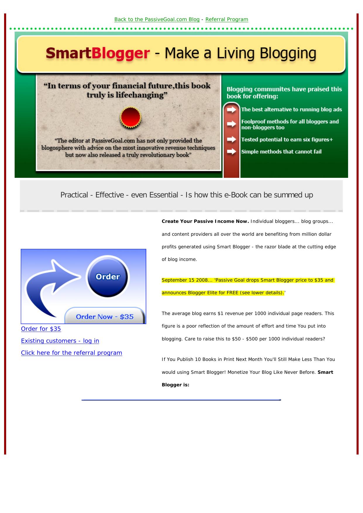 Smart Blogger - Make A Living Blogging. by Best of Kuszter's Collection