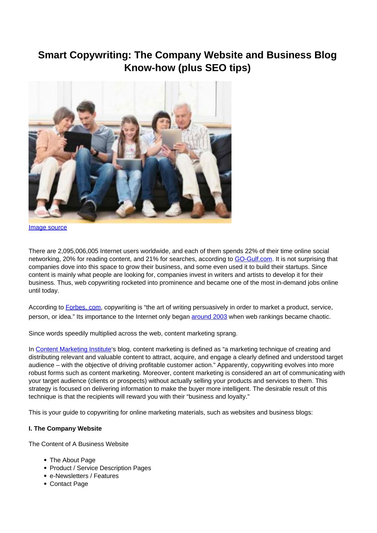 Smart Copywriting: The Company Website and Business Blog Know-how (plus SEO tips)English Grammar by Len