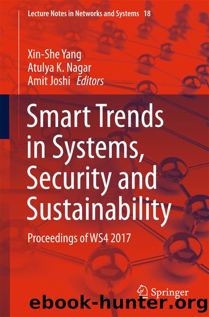 Smart Trends in Systems, Security and Sustainability by Xin-She Yang Atulya K. Nagar & Amit Joshi