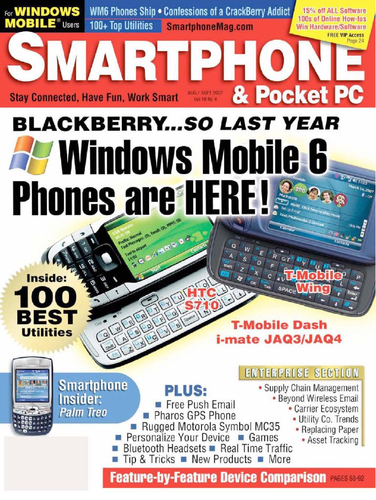 Smartphone & Pocket PC (August.September Vol. 10 No 4)(2007)(104) by Unknown