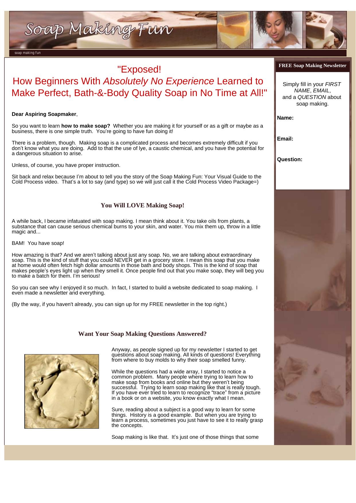 Soap Making Fun- Visual Cold Process Guide. by Best of Kuszter's Collection