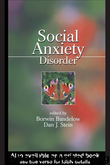 Social Anxiety Disorder by Borwin Bandelow & Dan J. Stein