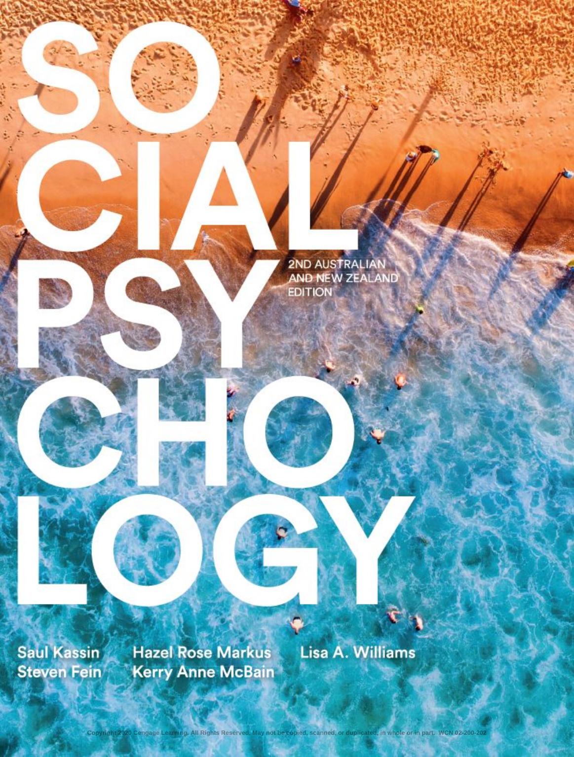 Social Psychology Australian & New Zealand Edition by Saul Kassin Steven Fein Hazel Rose Markus Kerry Anne McBain Lisa A. Williams