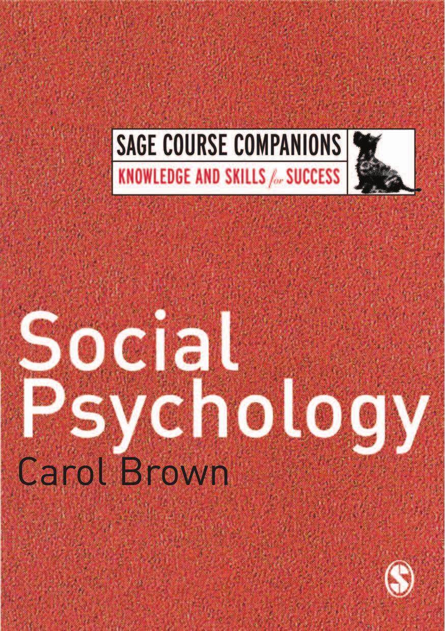 Social Psychology Carol Brown by Unknown