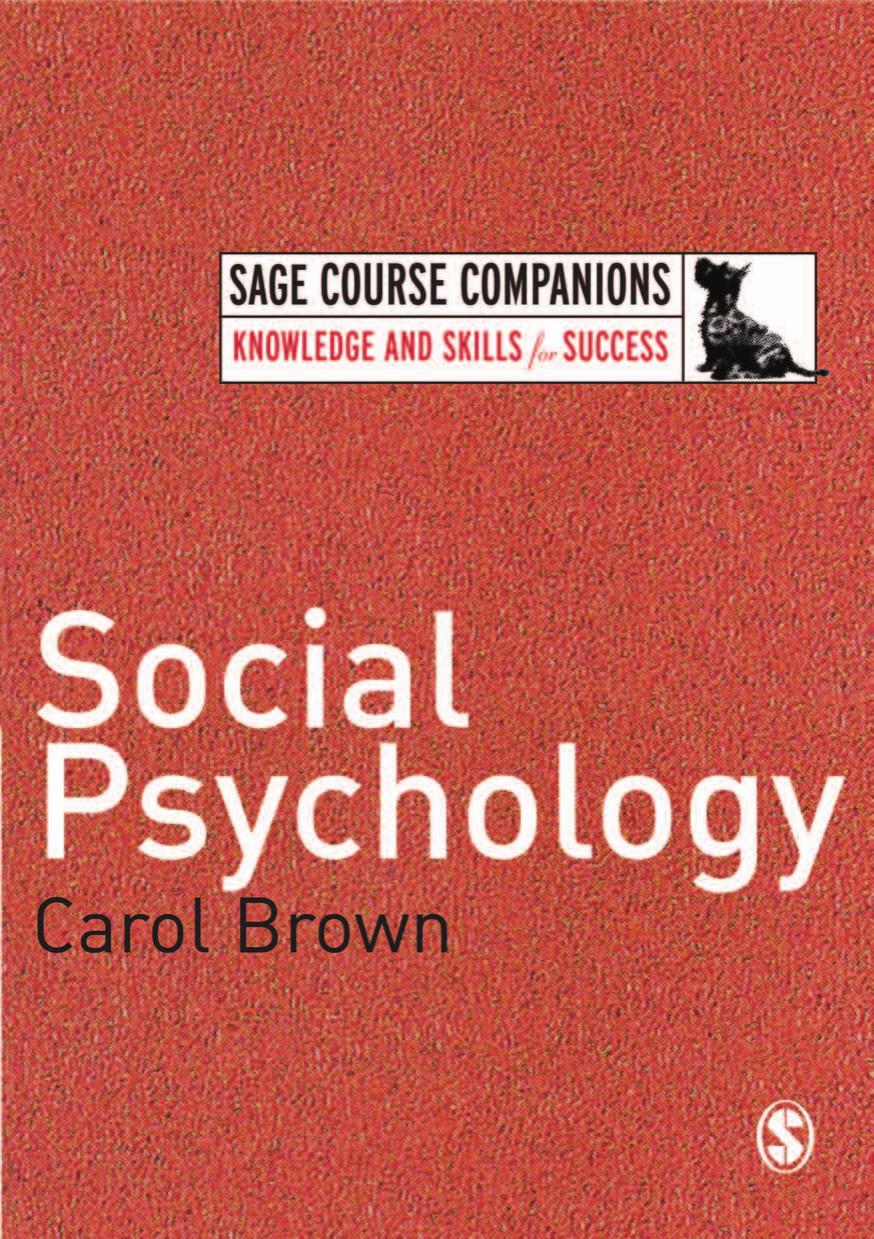 Social Psychology by Carol Brown