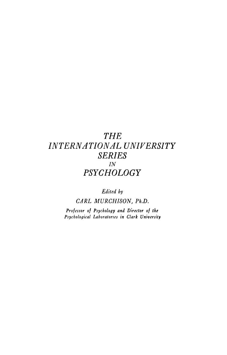 Social Psychology: The Psychology of Political Domination by Carl Murchison