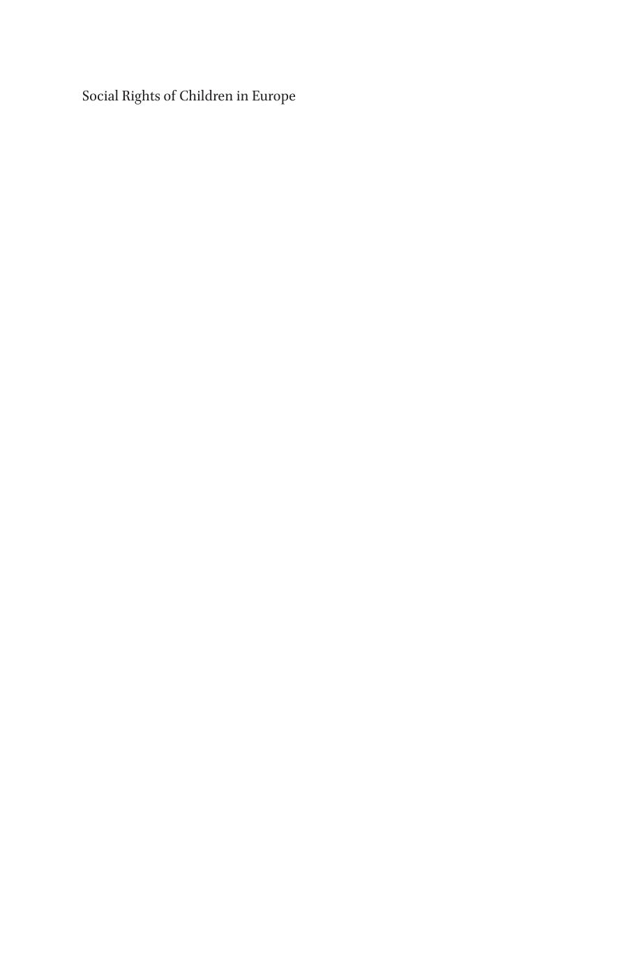 Social Rights of Children in Europe : A Case Law Study on Selected Rights by Katharina Häusler