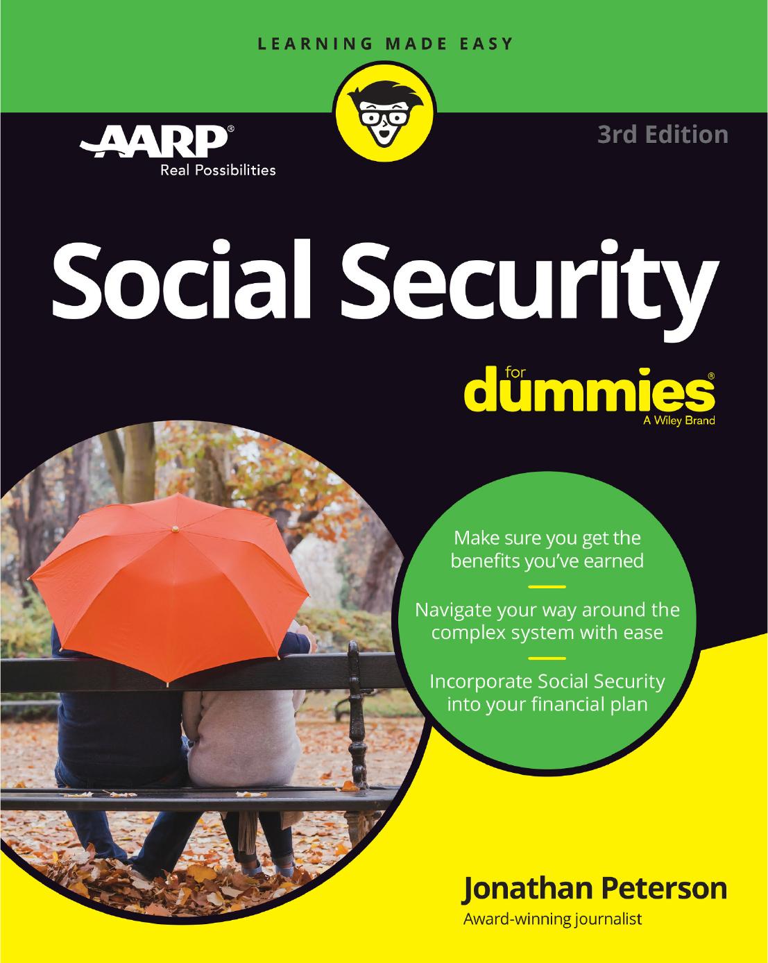 Social Security For Dummies 3rd Edition by Jonathan Peterson