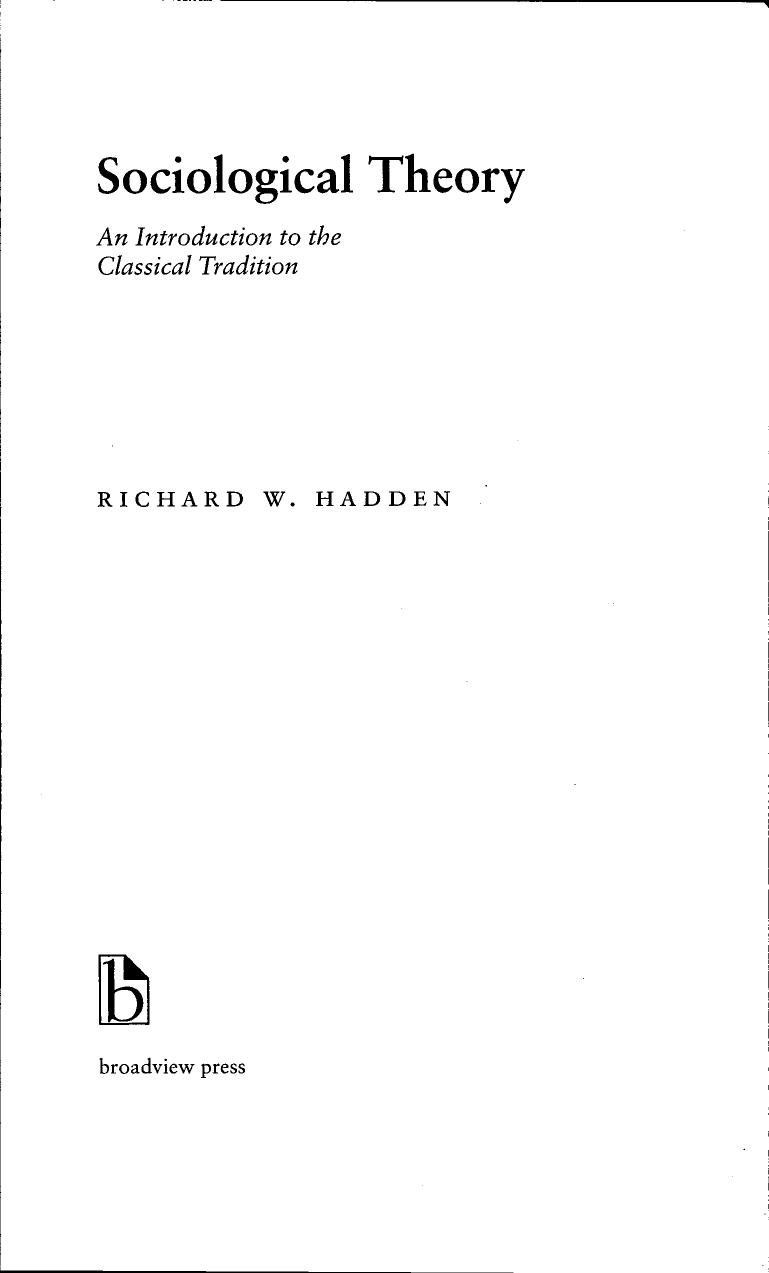 Sociological Theory An Introduction Richard W.Hadden.pdf by Unknown