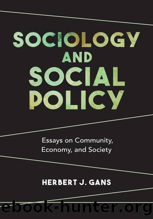 Sociology and Social Policy by Herbert J. Gans
