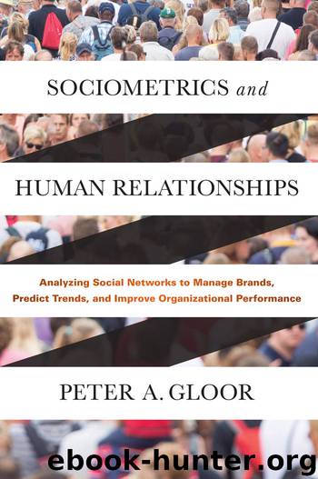 Sociometrics and Human Relationships: Analyzing Social Networks to Manage Brands, Predict Trends, and Improve Organizational Performance by Peter A. Gloor
