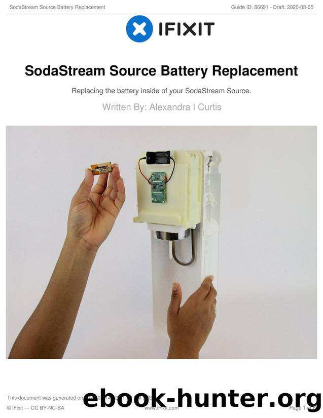 SodaStream Source Battery Replacement by Unknown