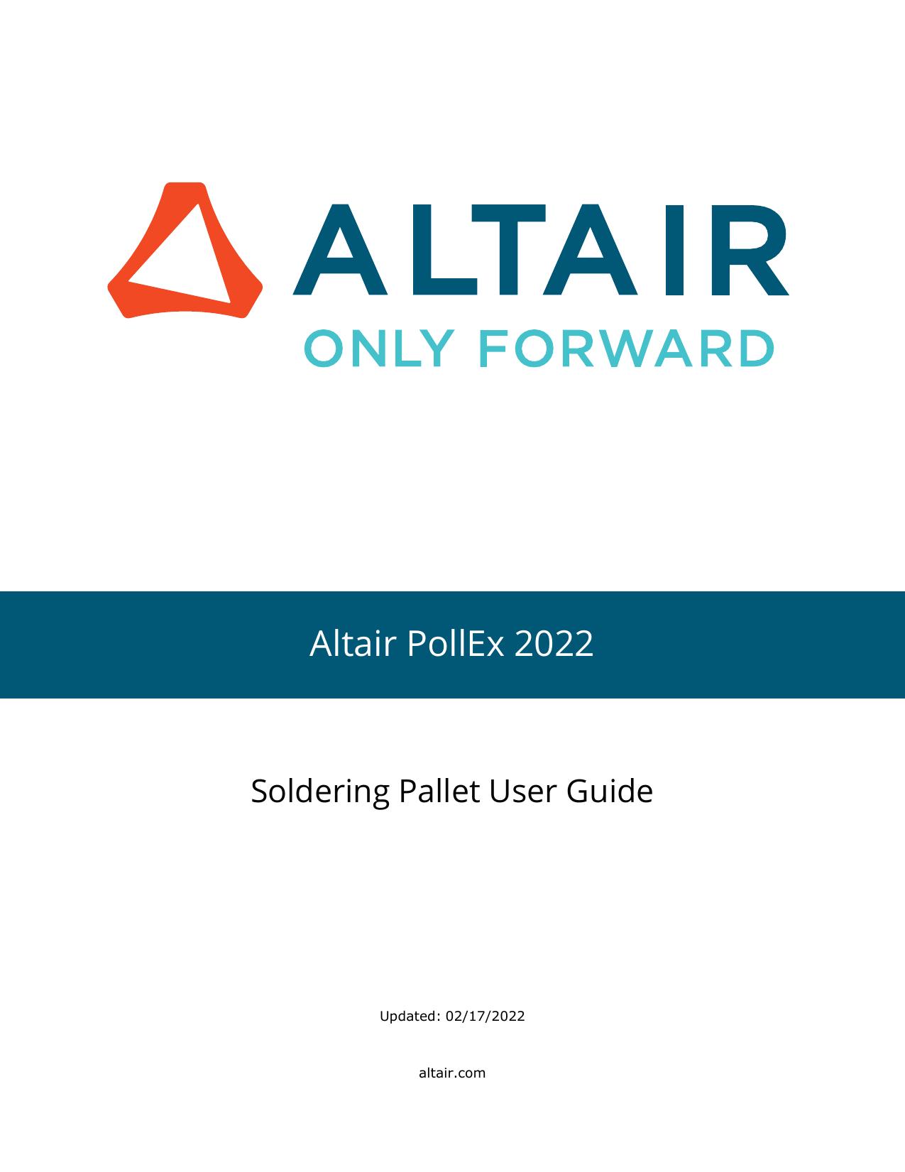 Sodering Pallet User Guide by PollEx