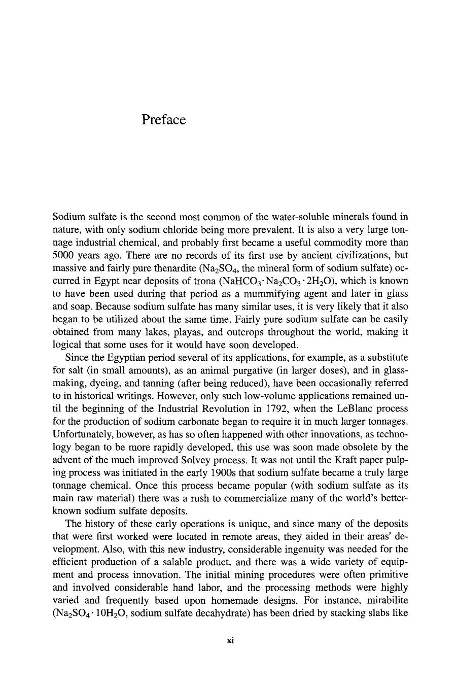 Sodium Sulfate. Handbook of Deposits, Processing, Properties, and Use by Donald E. Garrett (Auth.)