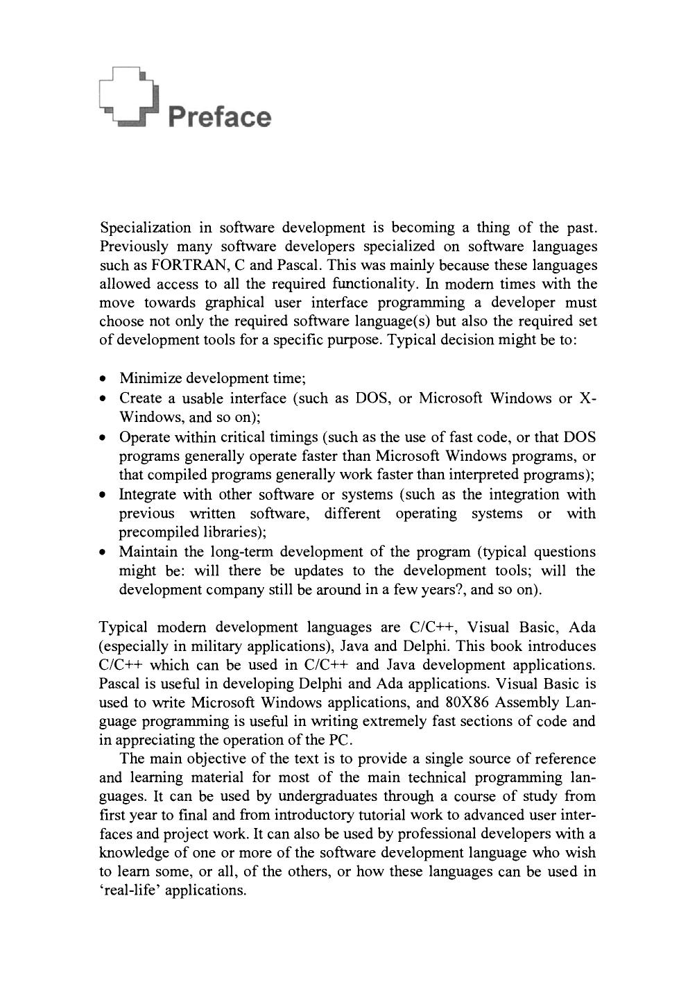 Software Development for Engineers. with C, Pascal, C++, Assembly Language, Visual Basic, HTML, JavaScript and Java by BSc CEng PhD William J. Buchanan (Auth.)