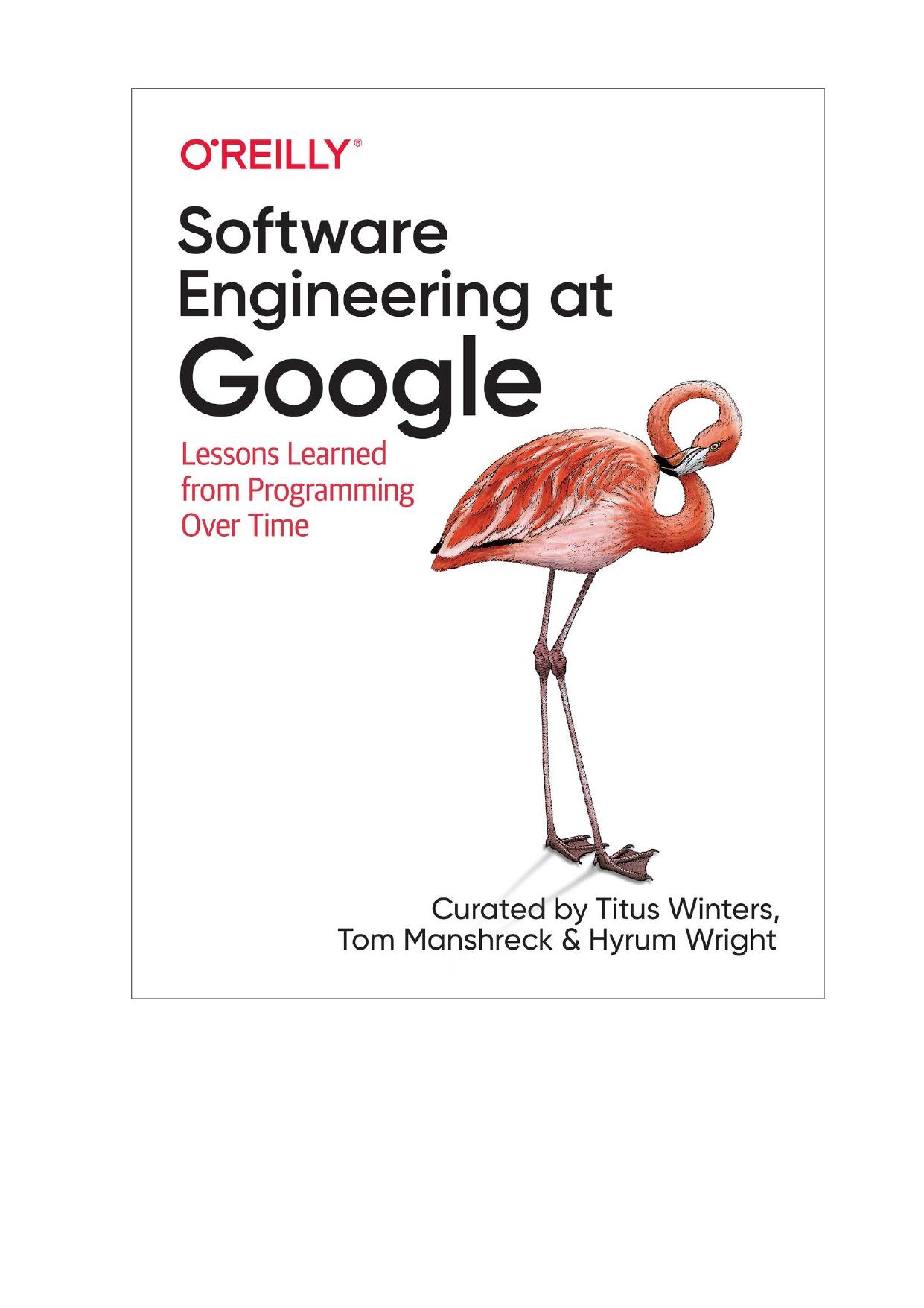 Software Engineering at Google by Hyrum Wright