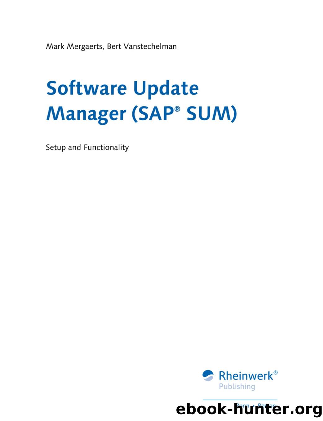 Software Update Manager (SAP SUM) by Setup & Functionality